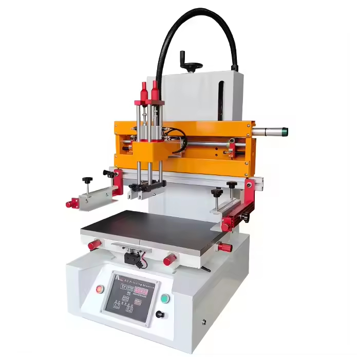 High Precision Tabletop Screen Printer for Labels and Signs with Automatic and Semi Automatic Operation